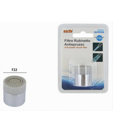 Filtro Rubinetto Antispruzzo F22 Aeratore Per Lavabo Bagno Lavelli Cucina 87191