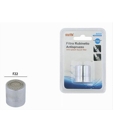 Filtro Rubinetto Antispruzzo F22 Con Filettatura Interna Con 2 Flussi Bagno 87192