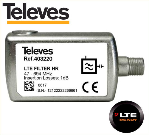 Filtro 5G LTE TELEVES per antenna TV