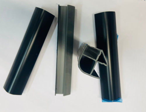 Finali angolari per zoccolo da cucina pezzi 4. 15 H NERO