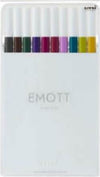 Fineliner Emott - tratto 0.4 mm - colori assortiti calmtone dark - Uni Mitsubishi - conf. 10 pezzi Cancelleria e prodotti per ufficio/Penne matite scrittura e correzione/Penne e ricariche/Penne a punta porosa Eurocartuccia - Pavullo, Commerciovirtuoso.it