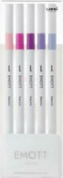 Fineliner Emott - tratto 0.4 mm - colori assortiti floral - Uni Mitsubishi - conf. 5 pezzi Cancelleria e prodotti per ufficio/Penne matite scrittura e correzione/Penne e ricariche/Penne a punta porosa Eurocartuccia - Pavullo, Commerciovirtuoso.it