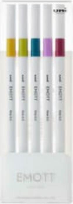 Fineliner Emott - tratto 0.4 mm - colori assortiti retrO' - Uni Mitsubishi - conf. 5 pezzi Cancelleria e prodotti per ufficio/Penne matite scrittura e correzione/Penne e ricariche/Penne a punta porosa Eurocartuccia - Pavullo, Commerciovirtuoso.it