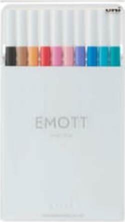 Fineliner Emott - tratto 0.4 mm - colori assortiti soft pastel - Uni Mitsubishi - conf. 10 pezzi Cancelleria e prodotti per ufficio/Penne matite scrittura e correzione/Penne e ricariche/Penne a punta porosa Eurocartuccia - Pavullo, Commerciovirtuoso.it