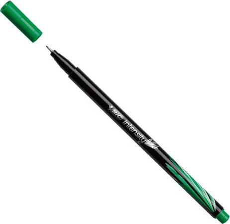 Fineliner Intensity - punta 0 8mm - verde - Bic - conf. 12 pezzi Cancelleria e prodotti per ufficio/Penne matite scrittura e correzione/Penne e ricariche/Penne a punta porosa Eurocartuccia - Pavullo, Commerciovirtuoso.it