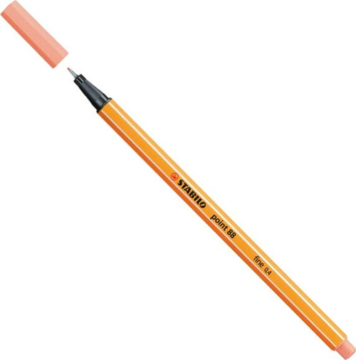 Fineliner Point 88 - tratto 0 4 mm - albicocca 26 - Stabilo [multipack] 10 pezzi Cancelleria e prodotti per ufficio/Penne matite scrittura e correzione/Penne e ricariche/Penne a punta porosa Eurocartuccia - Pavullo, Commerciovirtuoso.it