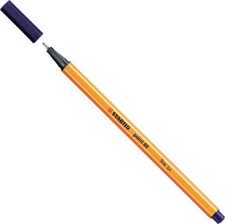 Fineliner Point 88 - tratto 0 4 mm - blu notte 22 - Stabilo [multipack] 10 pezzi Cancelleria e prodotti per ufficio/Penne matite scrittura e correzione/Penne e ricariche/Penne a punta porosa Eurocartuccia - Pavullo, Commerciovirtuoso.it