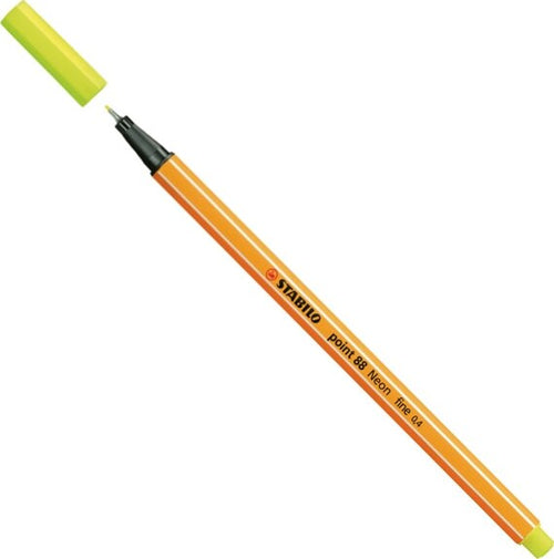 Fineliner Point 88 - tratto 0 4 mm - giallo neon 024 - Stabilo [multipack] 10 pezzi Cancelleria e prodotti per ufficio/Penne matite scrittura e correzione/Penne e ricariche/Penne a punta porosa Eurocartuccia - Pavullo, Commerciovirtuoso.it