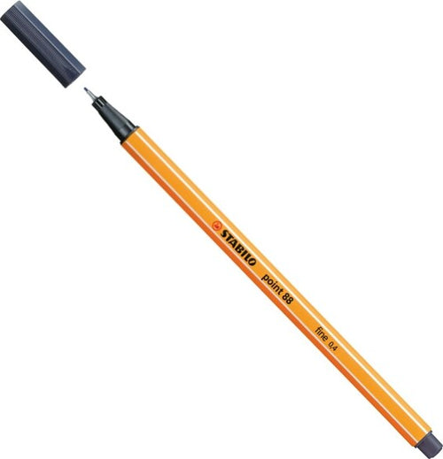 Fineliner Point 88 - tratto 0 4 mm - grigio payne 98 - Stabilo [multipack] 10 pezzi Cancelleria e prodotti per ufficio/Penne matite scrittura e correzione/Penne e ricariche/Penne a punta porosa Eurocartuccia - Pavullo, Commerciovirtuoso.it