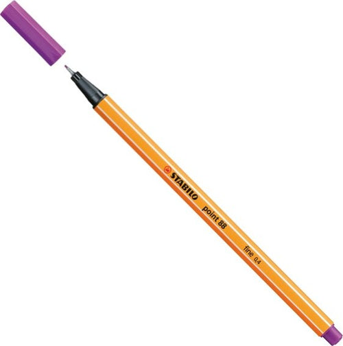 Fineliner Point 88 - tratto 0 4 mm - lilla 58 - Stabilo [multipack] 10 pezzi Cancelleria e prodotti per ufficio/Penne matite scrittura e correzione/Penne e ricariche/Penne a punta porosa Eurocartuccia - Pavullo, Commerciovirtuoso.it