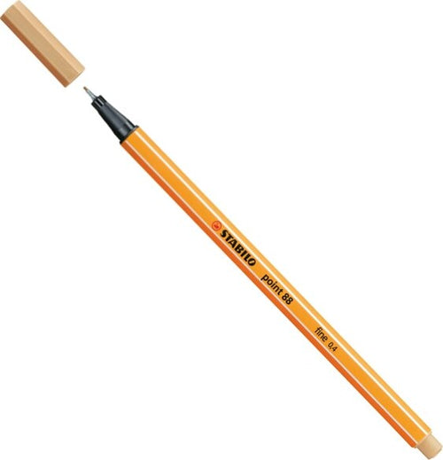 Fineliner Point 88 - tratto 0 4 mm - ocra chiaro 88 - Stabilo [multipack] 10 pezzi Cancelleria e prodotti per ufficio/Penne matite scrittura e correzione/Penne e ricariche/Penne a punta porosa Eurocartuccia - Pavullo, Commerciovirtuoso.it