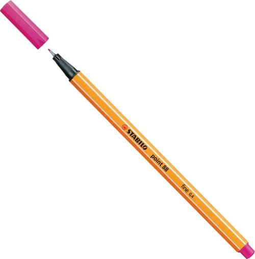 Fineliner Point 88 - tratto 0 4 mm - rosa 56 - Stabilo [multipack] 10 pezzi Cancelleria e prodotti per ufficio/Penne matite scrittura e correzione/Penne e ricariche/Penne a punta porosa Eurocartuccia - Pavullo, Commerciovirtuoso.it
