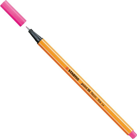 Fineliner Point 88 - tratto 0 4 mm - rosa neon 056 - Stabilo [multipack] 10 pezzi Cancelleria e prodotti per ufficio/Penne matite scrittura e correzione/Penne e ricariche/Penne a punta porosa Eurocartuccia - Pavullo, Commerciovirtuoso.it
