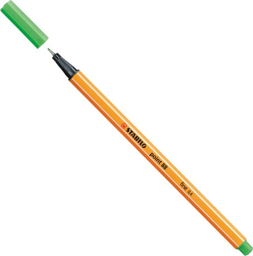 Fineliner Point 88 - tratto 0 4 mm - verde chiaro 43 - Stabilo [multipack] 10 pezzi Cancelleria e prodotti per ufficio/Penne matite scrittura e correzione/Penne e ricariche/Penne a punta porosa Eurocartuccia - Pavullo, Commerciovirtuoso.it