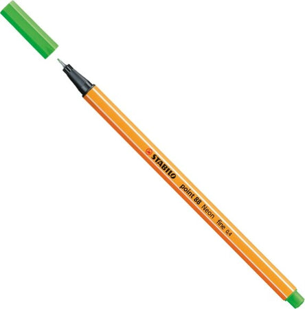 Fineliner Point 88 - tratto 0 4 mm - verde fluo 033 - Stabilo [multipack] 10 pezzi Cancelleria e prodotti per ufficio/Penne matite scrittura e correzione/Penne e ricariche/Penne a punta porosa Eurocartuccia - Pavullo, Commerciovirtuoso.it