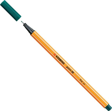 Fineliner Point 88 - tratto 0 4 mm - verde pino 53 - Stabilo [multipack] 10 pezzi Cancelleria e prodotti per ufficio/Penne matite scrittura e correzione/Penne e ricariche/Penne a punta porosa Eurocartuccia - Pavullo, Commerciovirtuoso.it