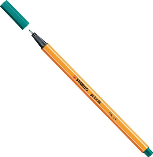 Fineliner Point 88 - tratto 0 4mm - turchese 51 - Stabilo [multipack] 10 pezzi Cancelleria e prodotti per ufficio/Penne matite scrittura e correzione/Penne e ricariche/Penne a punta porosa Eurocartuccia - Pavullo, Commerciovirtuoso.it