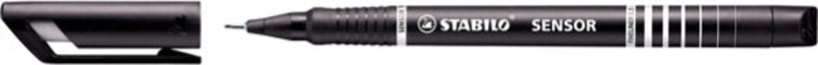 Fineliner Stabilo Sensor - tratto 0 3mm - nero - Stabilo [multipack] 10 pezzi Cancelleria e prodotti per ufficio/Penne matite scrittura e correzione/Penne e ricariche/Penne a punta porosa Eurocartuccia - Pavullo, Commerciovirtuoso.it