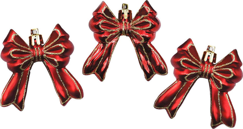 Fiocchetti pendenti lucidi e opachi con Glitter decorazione per albero da 7 cm Casa e cucina/Decorazioni per interni/Addobbi e decorazioni per ricorrenze/Decorazioni natalizie/Addobbi e decorazioni/Palle e palline MagiediNatale.it - Altamura, Commerciovirtuoso.it