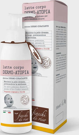 FIOCCHI DI RISO Latte Corpo DERMO-ATOPIA Latte idratante indicato per pelli a tendenza atopica 240 ml Cura del Corpo Sanitaria Gioia del Bimbo - Villa San Giovanni, Commerciovirtuoso.it