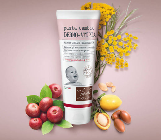 FIOCCHI DI RISO Pasta Cambio DERMO-ATOPIA 100 ml Crema Protettiva Specifica per Bambini e Neonati Igiene e Cura del Corpo Sanitaria Gioia del Bimbo - Villa San Giovanni, Commerciovirtuoso.it