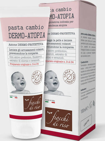 Fiocchi Di Riso Pasta Cambio Pannolino Crema Protettiva 100ml Previene gli Arrossamenti Prima infanzia/Cambio del pannolino/Creme lenitive Sanitaria Gioia del Bimbo - Villa San Giovanni, Commerciovirtuoso.it