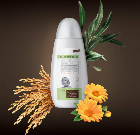 Fiocchi di Riso Talco Non Talco Originale Regolatore Sudorazione per Neonati Calendula e Olio Oliva Bio Certificato Prima infanzia/Igiene e benessere/Prodotti per la cura delle pelle/Talco Sanitaria Gioia del Bimbo - Villa San Giovanni, Commerciovirtuoso.it