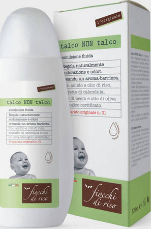 Fiocchi di Riso Talco Non Talco Originale Regolatore Sudorazione per Neonati Calendula e Olio Oliva Bio Certificato Prima infanzia/Igiene e benessere/Prodotti per la cura delle pelle/Talco Sanitaria Gioia del Bimbo - Villa San Giovanni, Commerciovirtuoso.it