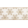 Nastro decorativo Tinsel oro per confezioni natalizie h 63 mm x 4 mt