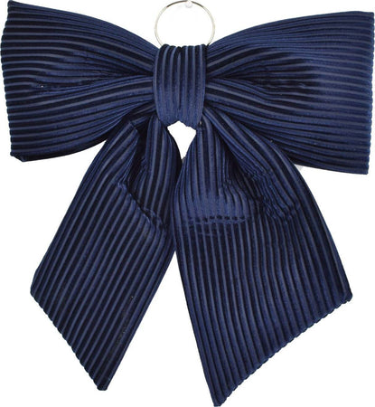 Fiocco Blu in velluto rigato decorazione natalizia per albero e ghirlanda dietro porta Casa e cucina/Decorazioni per interni/Addobbi e decorazioni per ricorrenze/Decorazioni natalizie/Fiocchi e nastri MagiediNatale.it - Altamura, Commerciovirtuoso.it