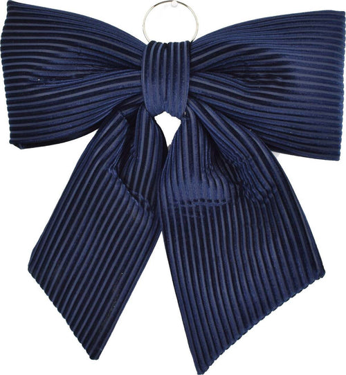 Fiocco Blu in velluto rigato decorazione natalizia per albero e ghirlanda dietro porta Casa e cucina/Decorazioni per interni/Addobbi e decorazioni per ricorrenze/Decorazioni natalizie/Fiocchi e nastri MagiediNatale.it - Altamura, Commerciovirtuoso.it