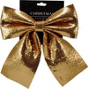 Fiocco decorativo natalizio con paillettes e glitter da 30 x 24 cm Casa e cucina/Decorazioni per interni/Addobbi e decorazioni per ricorrenze/Decorazioni natalizie/Fiocchi e nastri MagiediNatale.it - Altamura, Commerciovirtuoso.it