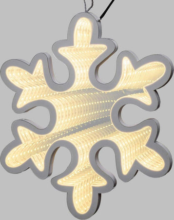 Fiocco di neve effetto specchio a led ø 30 cm decorazioni natalizie da interno Casa e cucina/Decorazioni per interni/Addobbi e decorazioni per ricorrenze/Decorazioni natalizie/Luci natalizie/Catene luminose per esterni MagiediNatale.it - Altamura, Commerciovirtuoso.it