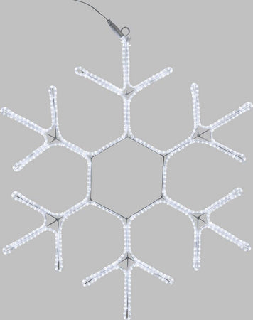 Fiocco di neve in tubo ultraluminoso con 576 led a luce bianco freddo da Ø70cm Casa e cucina/Decorazioni per interni/Addobbi e decorazioni per ricorrenze/Decorazioni natalizie/Luci natalizie/Catene luminose per esterni MagiediNatale.it - Altamura, Commerciovirtuoso.it