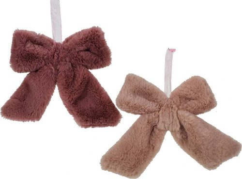 Fiocco effetto peluche imbottito decorazione natalizia per albero e ghirlanda Casa e cucina/Decorazioni per interni/Addobbi e decorazioni per ricorrenze/Decorazioni natalizie/Fiocchi e nastri MagiediNatale.it - Altamura, Commerciovirtuoso.it