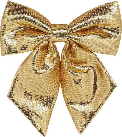 Fiocco imbottito con Micro Paillette Oro decorazione natalizia per albero e ghirlanda dietro porta Casa e cucina/Decorazioni per interni/Addobbi e decorazioni per ricorrenze/Decorazioni natalizie/Fiocchi e nastri MagiediNatale.it - Altamura, Commerciovirtuoso.it