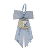 Fiocco nascita in cotone e legno, personalizzabile 30 x h 50 cm Made in Italy