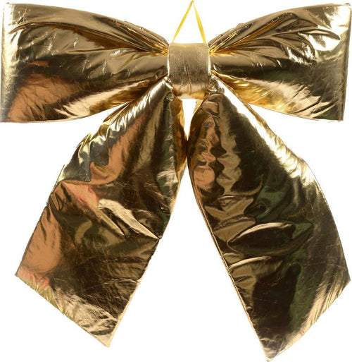Fiocco Oro Metallizzato in tessuto decorazione natalizia per albero e ghirlanda dietro porta Casa e cucina/Decorazioni per interni/Addobbi e decorazioni per ricorrenze/Decorazioni natalizie/Fiocchi e nastri MagiediNatale.it - Altamura, Commerciovirtuoso.it