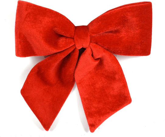 Fiocco rosso in velluto imbottito decorazione natalizia per albero e ghirlanda dietro porta Casa e cucina/Decorazioni per interni/Addobbi e decorazioni per ricorrenze/Decorazioni natalizie/Fiocchi e nastri MagiediNatale.it - Altamura, Commerciovirtuoso.it