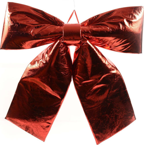 Fiocco Rosso Metallizzato in tessuto decorazione natalizia per albero e ghirlanda dietro porta Casa e cucina/Decorazioni per interni/Addobbi e decorazioni per ricorrenze/Decorazioni natalizie/Fiocchi e nastri MagiediNatale.it - Altamura, Commerciovirtuoso.it