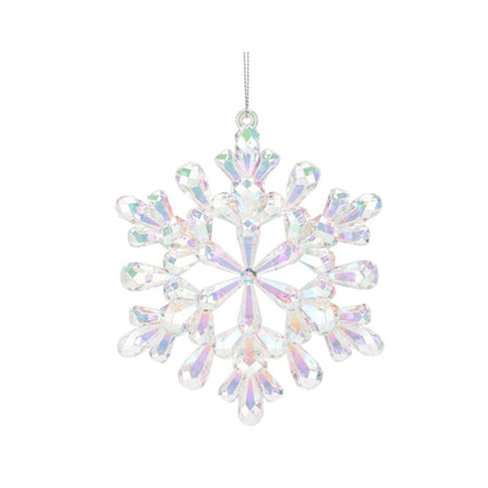 Fiocco pensile per albero di Natale iridescente per decorazione natalizia