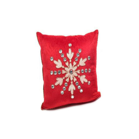 Cuscino in velluto con applique diamante per decorazioni natalizie 45 x 45 cm