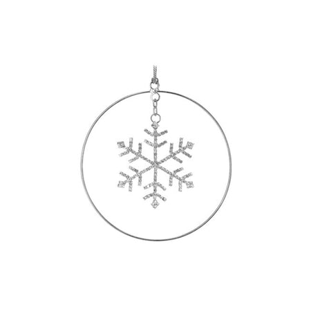 Pendente per albero di Natale gioiello in vetro per decorazioni natalizie Ø 12 cm