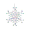 Fiocco pensile per albero di Natale iridescente per decorazione natalizia