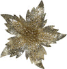 Fiore decorativo natalizio effetto brillantinato con stelo per alberi e ghirlande h 27 cm Casa e cucina/Decorazioni per interni/Addobbi e decorazioni per ricorrenze/Decorazioni natalizie/Ghirlande e corone MagiediNatale.it - Altamura, Commerciovirtuoso.it