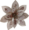 Fiore decorativo natalizio effetto paillettes con stelo per alberi e ghirlande h 27 cm Casa e cucina/Decorazioni per interni/Addobbi e decorazioni per ricorrenze/Decorazioni natalizie/Ghirlande e corone MagiediNatale.it - Altamura, Commerciovirtuoso.it