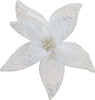 Fiore decorativo Poinsettia in velluto Bianco con clip, decorazione da 20 cm Casa e cucina/Decorazioni per interni/Addobbi e decorazioni per ricorrenze/Decorazioni natalizie/Ghirlande e corone MagiediNatale.it - Altamura, Commerciovirtuoso.it