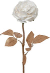 Fiore decorativo rosa in poliestere Bianco con clip, decorazione da 57 cm Casa e cucina/Decorazioni per interni/Addobbi e decorazioni per ricorrenze/Decorazioni natalizie/Ghirlande e corone MagiediNatale.it - Altamura, Commerciovirtuoso.it