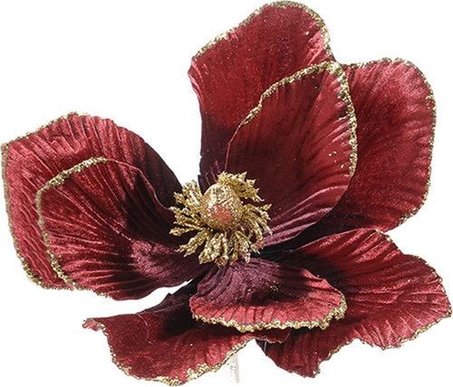 Fiore decorazione Magnolia con pinza ramo decorativo per arredamento Ø 28 cm Casa e cucina/Decorazioni per interni/Addobbi e decorazioni per ricorrenze/Decorazioni natalizie/Ghirlande e corone MagiediNatale.it - Altamura, Commerciovirtuoso.it