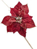 Fiore decorazione Rosso con Clip natalizia ramo decorativo per arredamento Ø 25 cm Casa e cucina/Decorazioni per interni/Addobbi e decorazioni per ricorrenze/Decorazioni natalizie/Ghirlande e corone MagiediNatale.it - Altamura, Commerciovirtuoso.it